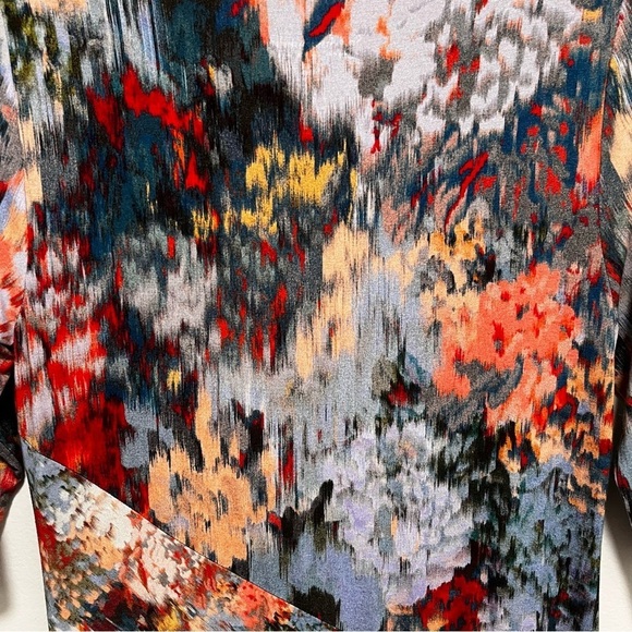 Soft Surroundings Nanette Floral Dress Jersey Knit Scoop Neck Maxi Size Small - Picture 4 of 6